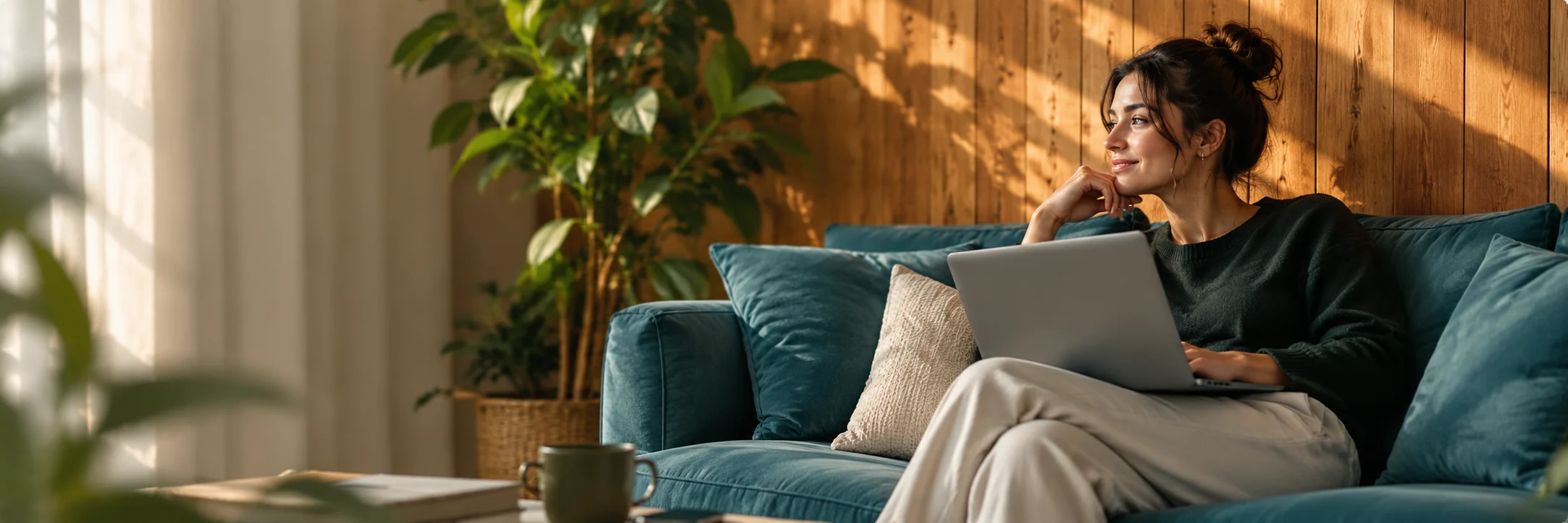 Professional creative team leader relaxing on a couch